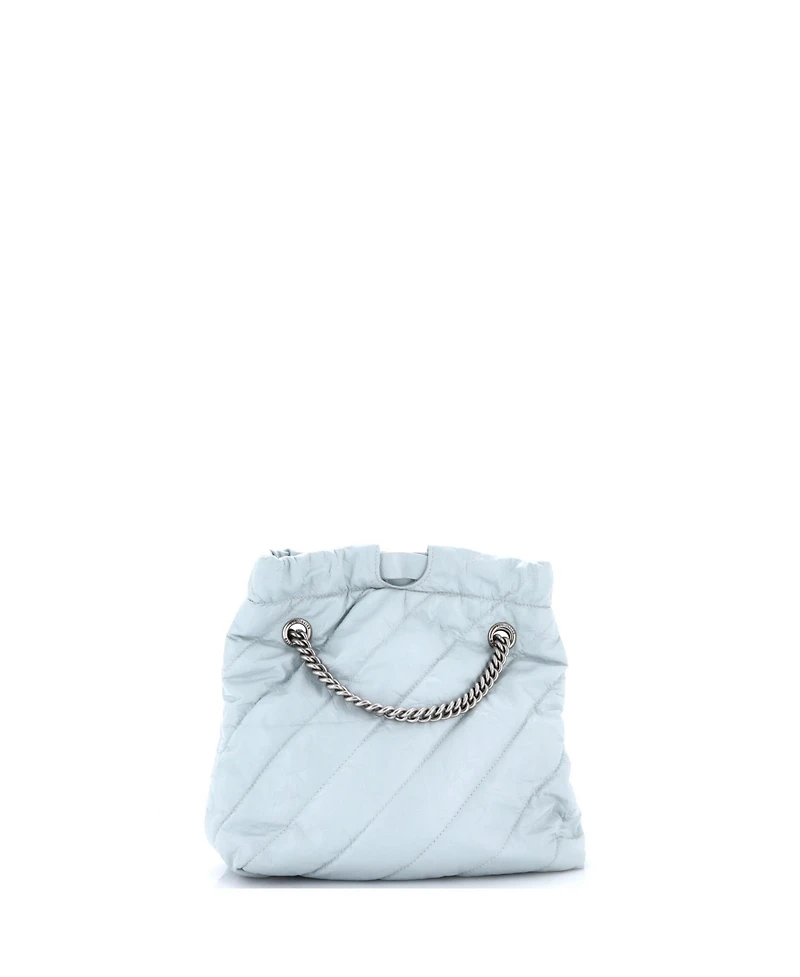 Pre-Owned Balenciaga Small Crush Chain Tote Quilted Crushed Calfskin