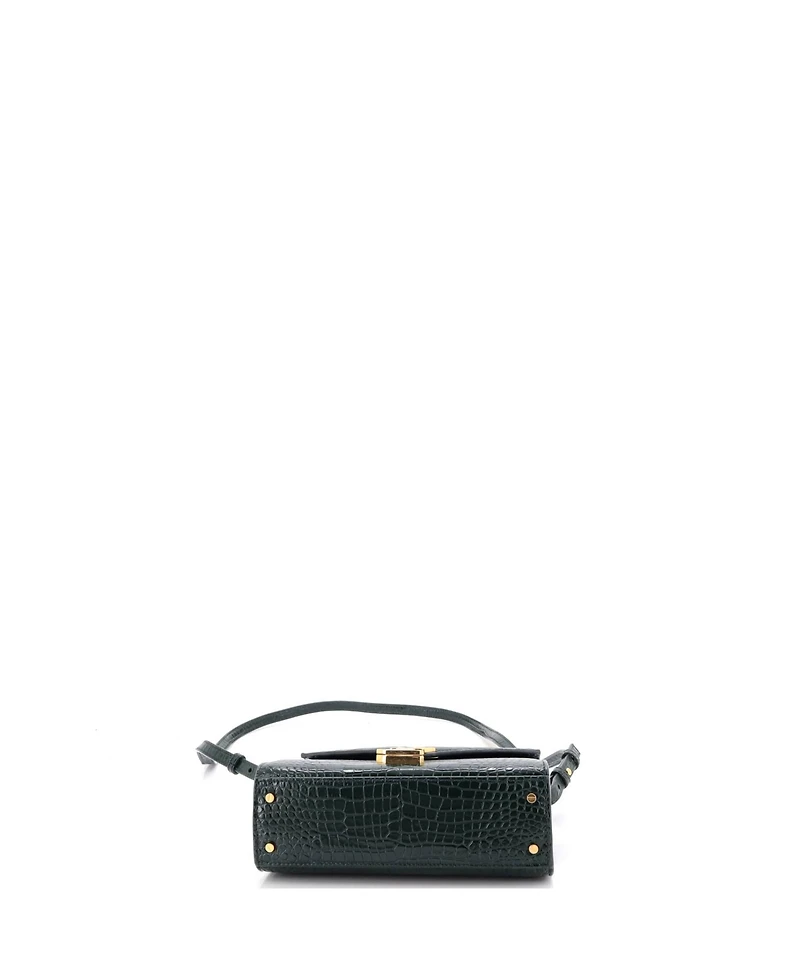 Pre-Owned Saint Laurent Mini Cassandra Top Handle Bag Embossed Leather
