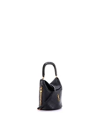 Pre-Owned Saint Laurent Mini Gaby Chain Bucket Bag Quilted Leather