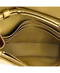 Pre-Owned Balenciaga Hourglass Chain Wallet Leather