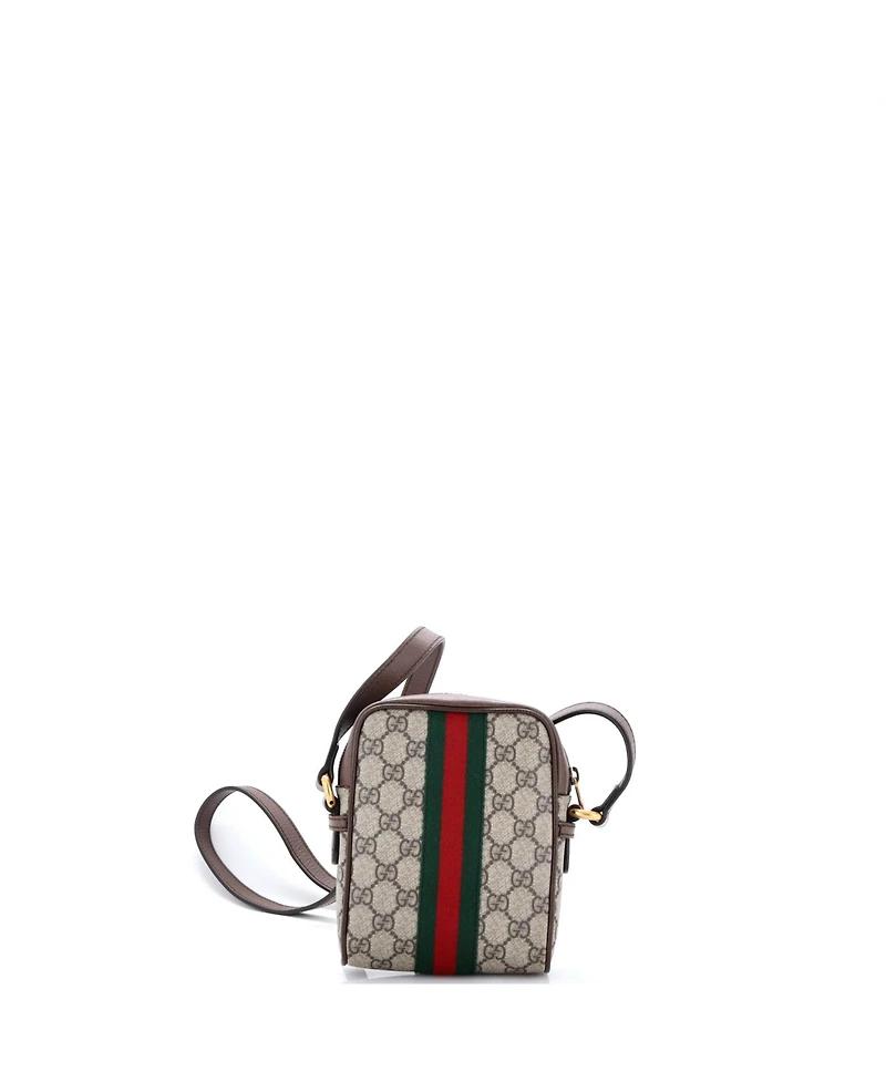 Pre-Owned Gucci Mini Ophidia Messenger Bag Gg Coated Canvas