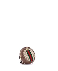 Pre-Owned Gucci Mini Ophidia Round Backpack Gg Coated Canvas