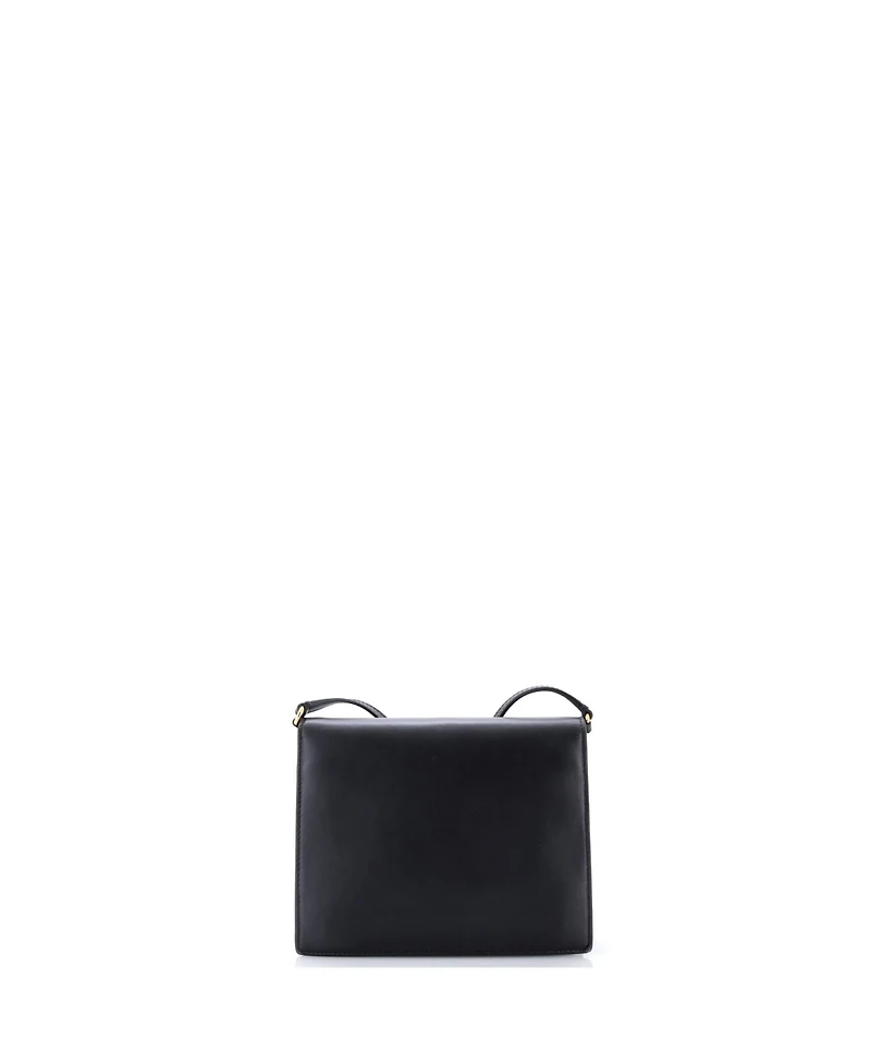 Pre-Owned Dolce and Gabbana Small Dg Logo Flap Shoulder Bag Leather