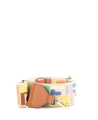Pre-Owned Fendi Strap You Shoulder Strap Multicolor Zucca Canvas with Leather