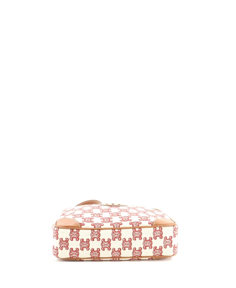 Pre-Owned Celine Small Camera Bag Triomphe Canvas