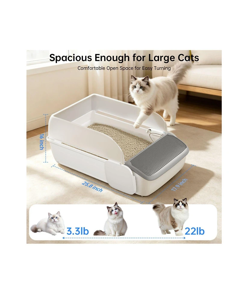 Ltmate Auto-Cleaning Litter Box,Wi-Fi Remote Control