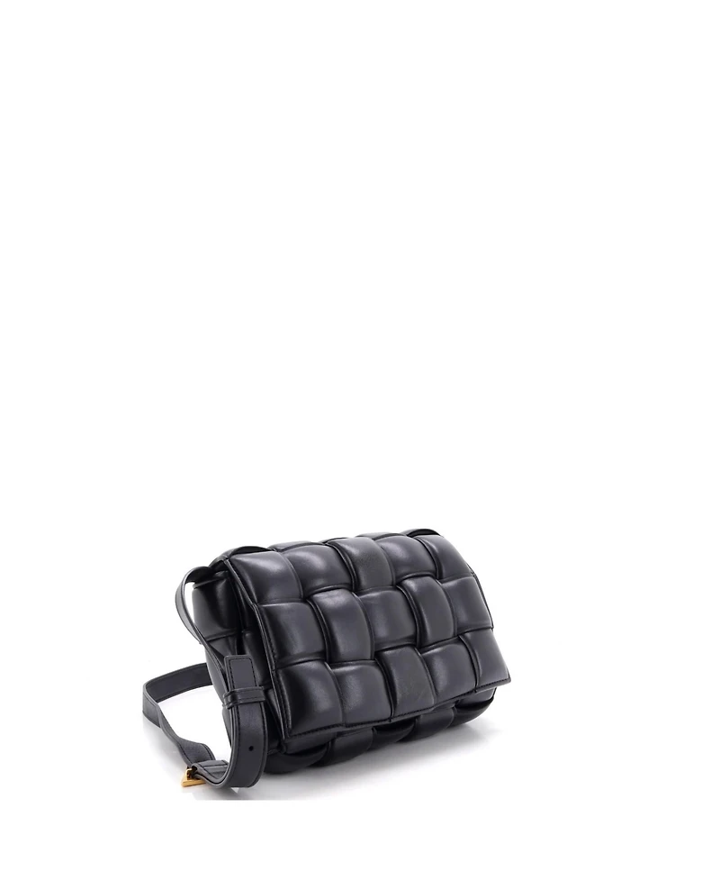 Pre-Owned Bottega Veneta Cassette Crossbody Bag Padded Maxi Intrecciato Leather