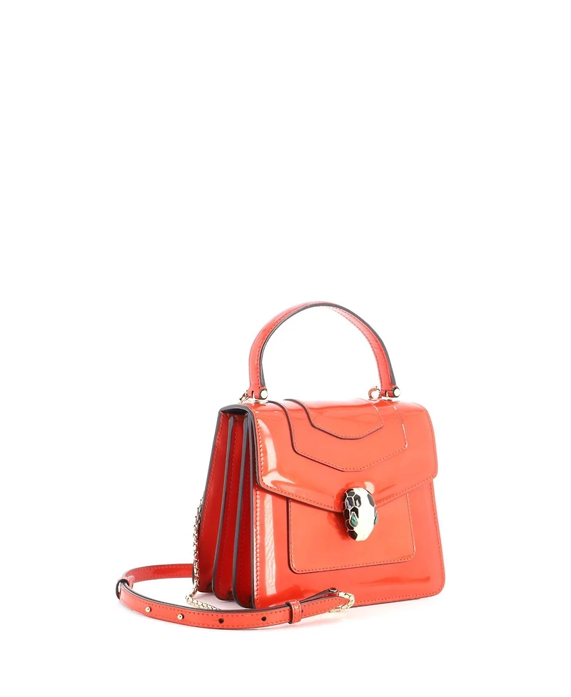 Pre-Owned Bvlgari Small Serpenti Top Handle Bag Patent