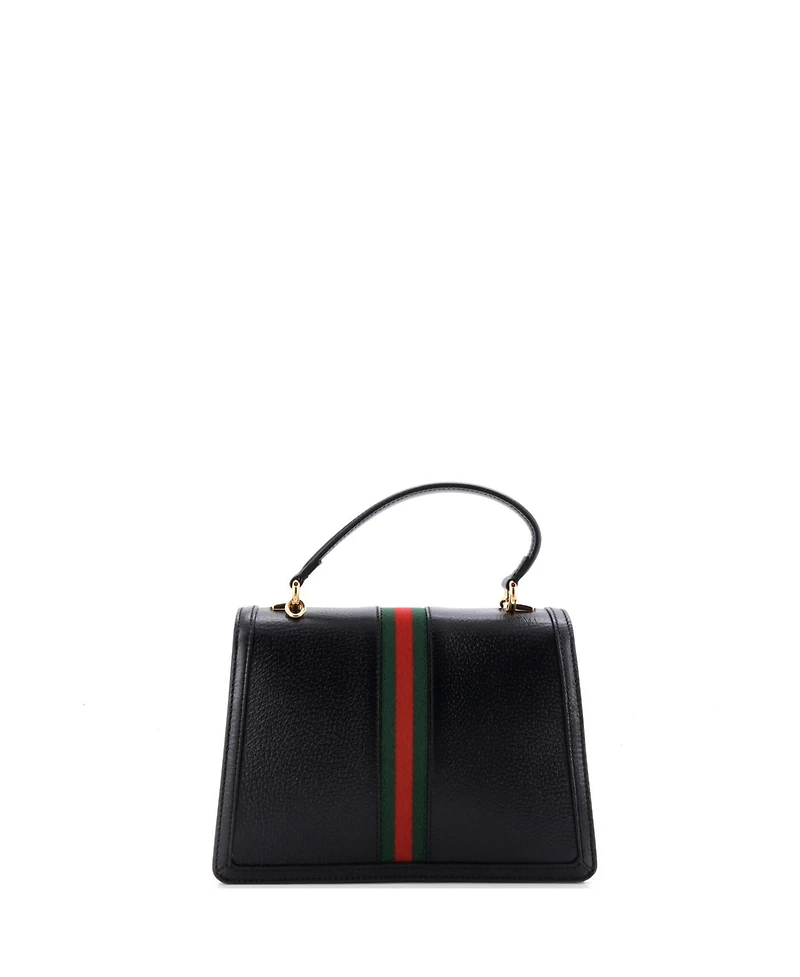 Pre-Owned Gucci Small Ophidia Flap Top Handle Bag Leather