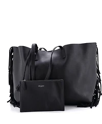 Pre-Owned Saint Laurent Large Fringe Shopper Tote Leather