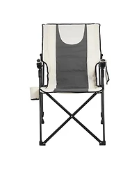 Slickblue Portable Reclining Camping Chair with Headrest, Armrests and Full Padding for Outdoor Use