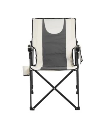 Slickblue Portable Reclining Camping Chair With Headrest Armrests Full Padding For Outdoor Use