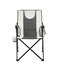 Slickblue Portable Reclining Camping Chair With Headrest Armrests Full Padding For Outdoor Use