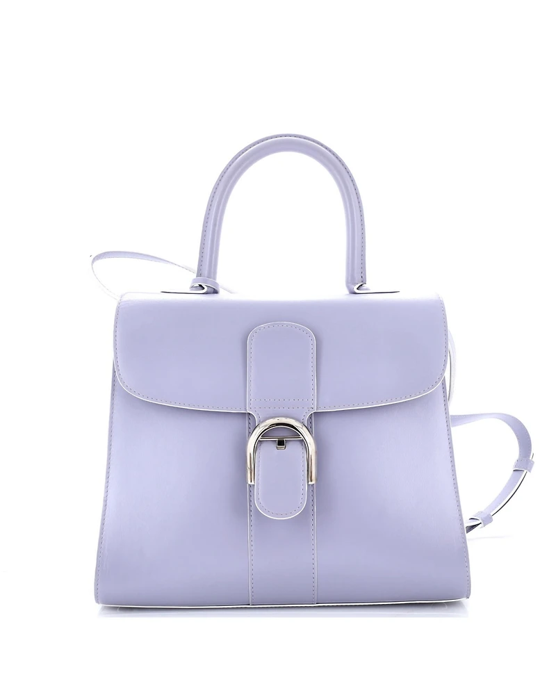 Pre-Owned Delvaux Mm Brillant Top Handle Bag Leather