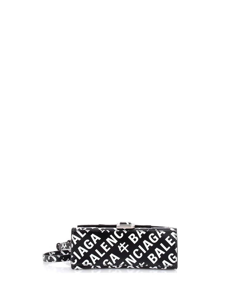 Pre-Owned Balenciaga Xs Hourglass Top Handle Bag Printed Leather