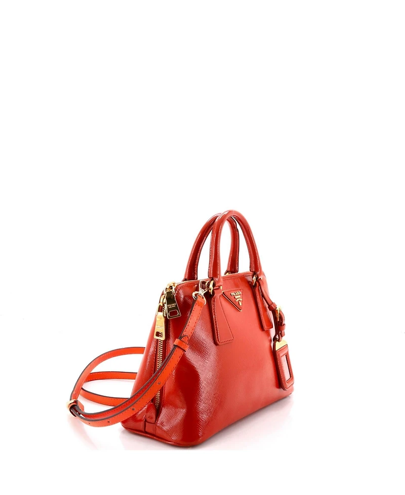 Pre-Owned Prada Small Promenade Bag Vernice Saffiano Leather