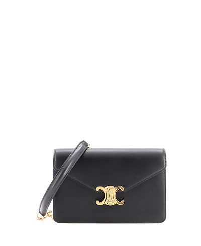 Pre-Owned Celine Margo Triomphe Wallet on Chain Leather