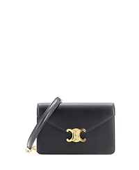 Pre-Owned Celine Margo Triomphe Wallet on Chain Leather