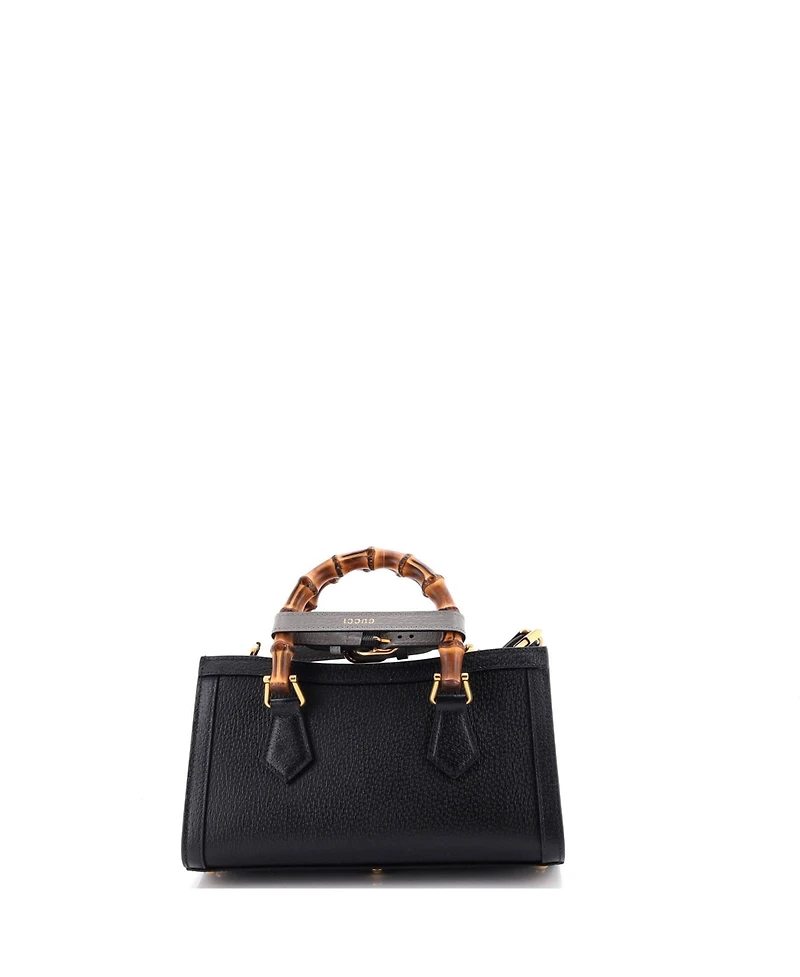 Pre-Owned Gucci Small Diana Nm Convertible Shoulder Bag Leather