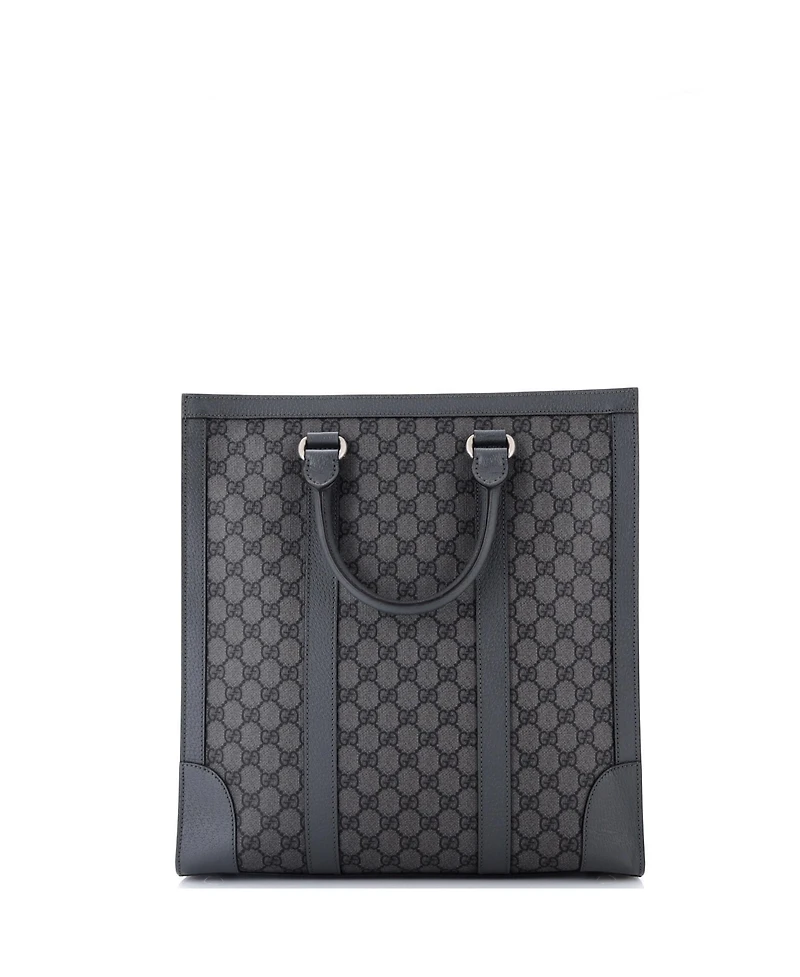 Pre-Owned Gucci Tall Ophidia Convertible Open Tote Gg Coated Canvas