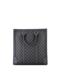 Pre-Owned Gucci Tall Ophidia Convertible Open Tote Gg Coated Canvas
