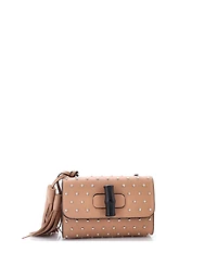Pre-Owned Gucci Small Miss Bamboo Shoulder Bag Studded Leather