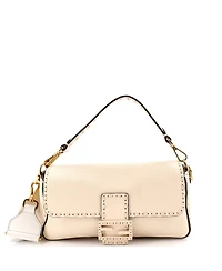 Pre-Owned Fendi Medium Selleria Baguette Nm Bag Leather