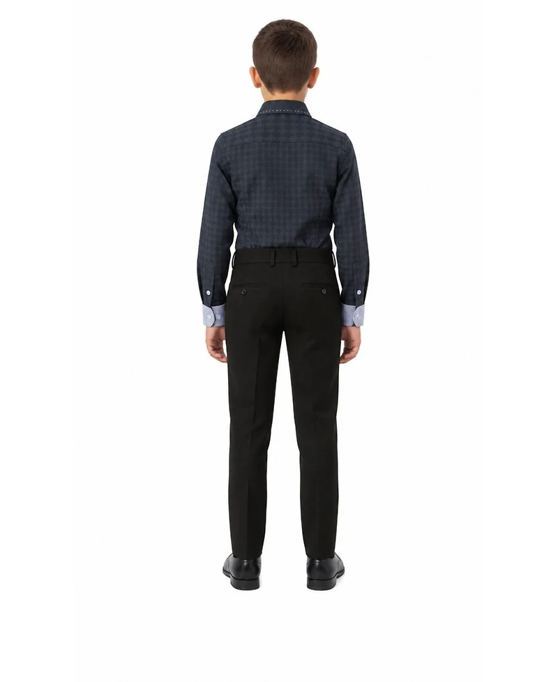 Elie Balleh Toddler Navy Button-Down Slim Fit Shirt