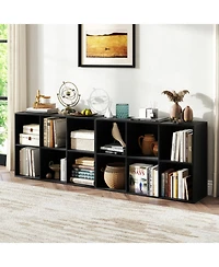Sugift Modern 6-Cube Bookcase with Anti-Tipping Kits for Bedroom