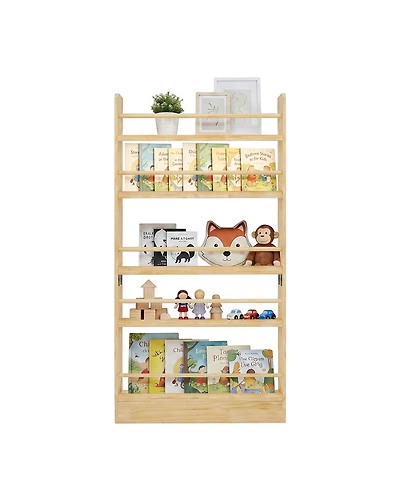 Streamdale Furniture 5-Tier Wooden Behind-the-Door Bookshelf