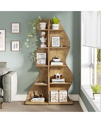 Tribesigns 5-Tier Corner Bookshelf with Unique Shape