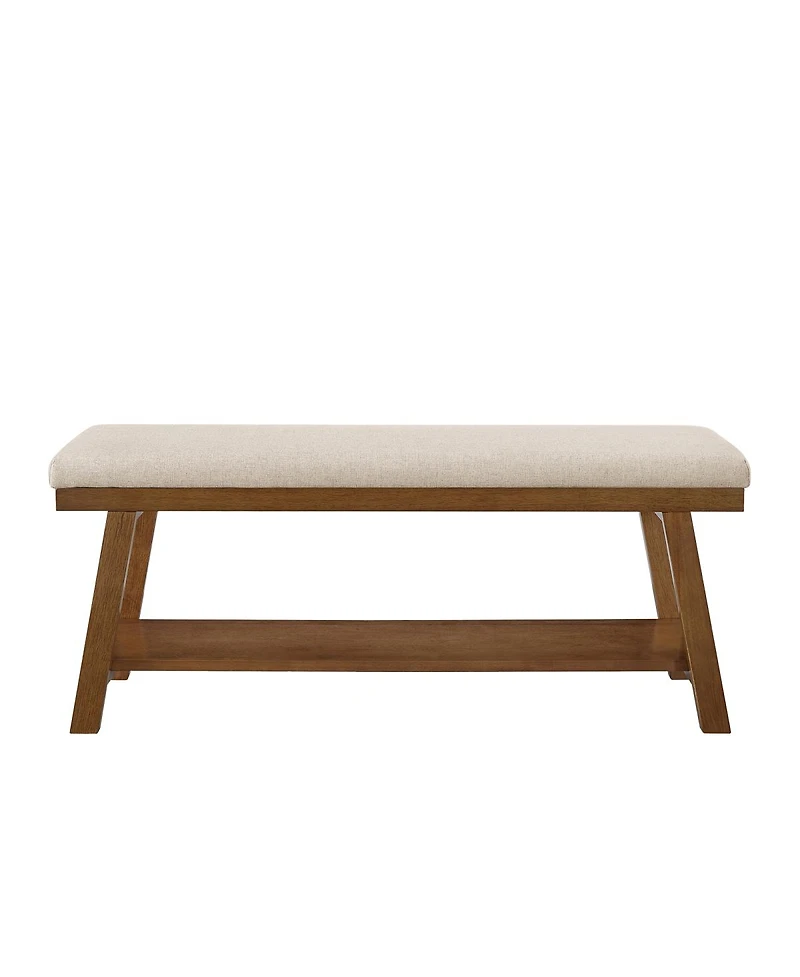 Streamdale FurnitureLinen Upholstered Storage Bench with Shel