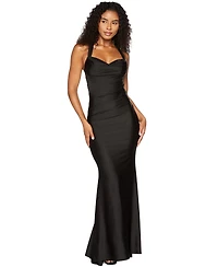 B Darlin Juniors' Ruched Sweetheart Neck Gown