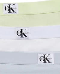 Calvin Klein Girls' 6-16 Seven Cotton Span Monologo Underwear, 3-Pack