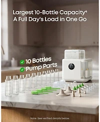 eufy S1 pro Baby Bottle Washer,Sterilizer and Dryer with half-year Cleaning Kit. Built-in Water Softener,Large Capacity