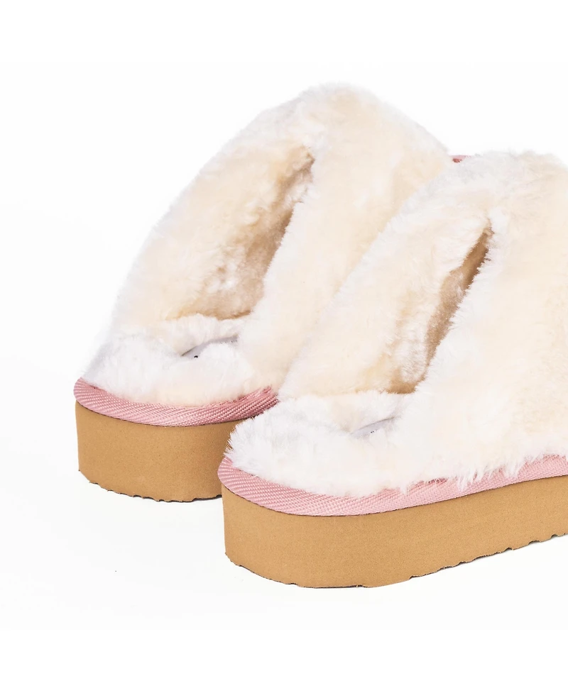 Minnetonka Women's Flurry Scuff Sparkle Knit Slippers