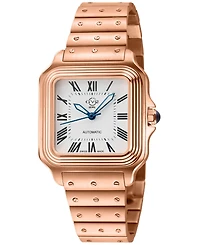 GV2 by Gevril Men's Swiss Made Lusso Lx Swiss Automatic Ip Stainless Steel Bamboo links Bracelet Watch