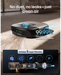 eufy Robot Vacuum Omni S2 + Accessory Kit,99.99% Germ Removal, Self-Cleaning Roller Mop, 30,000 Pa, Fragrance Diffuse