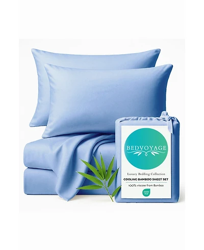 BedVoyage Luxury Rayon from Bamboo 4-Pc. Sheet Set