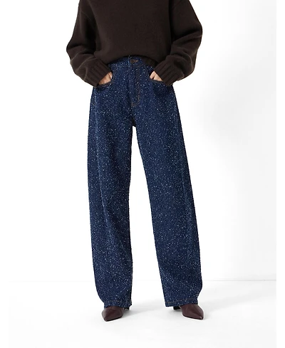 Hush Women's Saskia Textured Straight-Leg Jeans