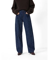 Hush Women's Saskia Textured Straight-Leg Jeans