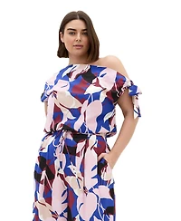 City Chic Plus Off-Shoulder Short-Sleeve Top