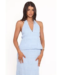 Petal and Pup Women's Zafira Textured Halter Top