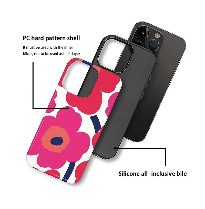Lisen Camera-Protection 2-Layer Phone Case [Compatible with Apple iPhone 14 Pro]