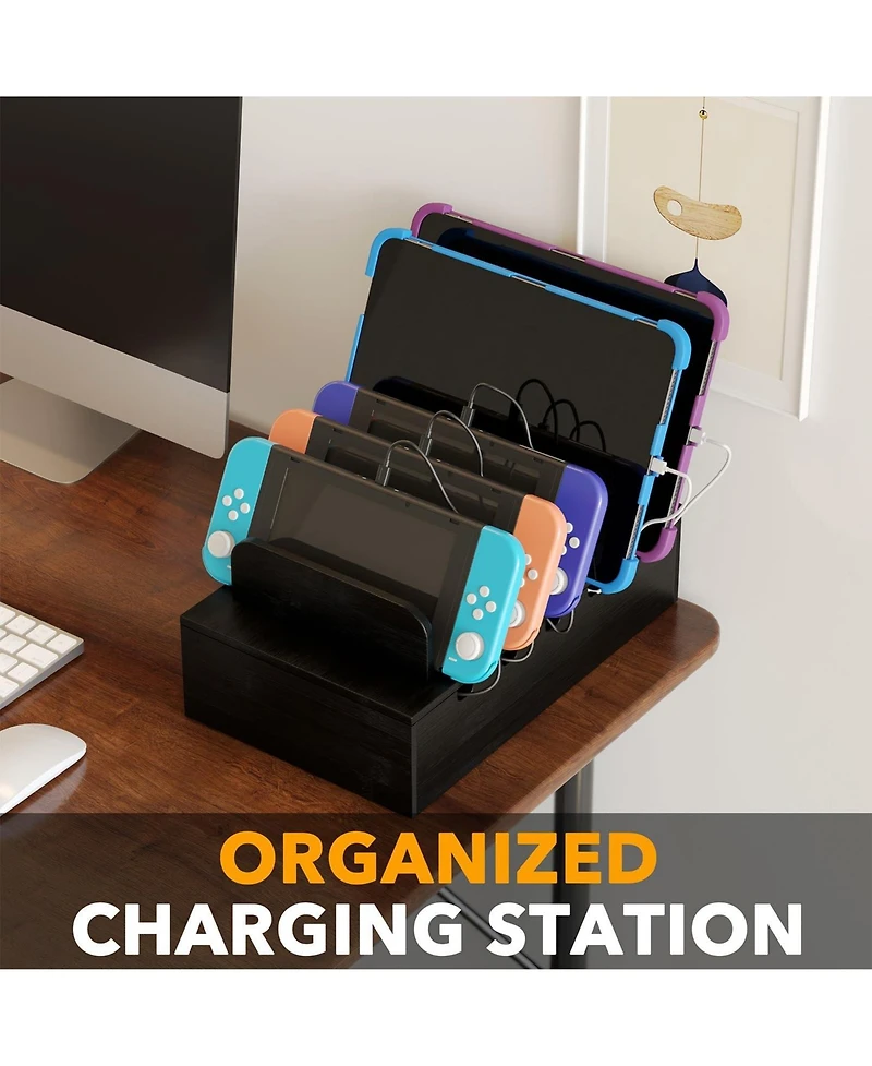 Danrong Multi Device Charging Station Docking Organizer For Laptops Tablets Phones