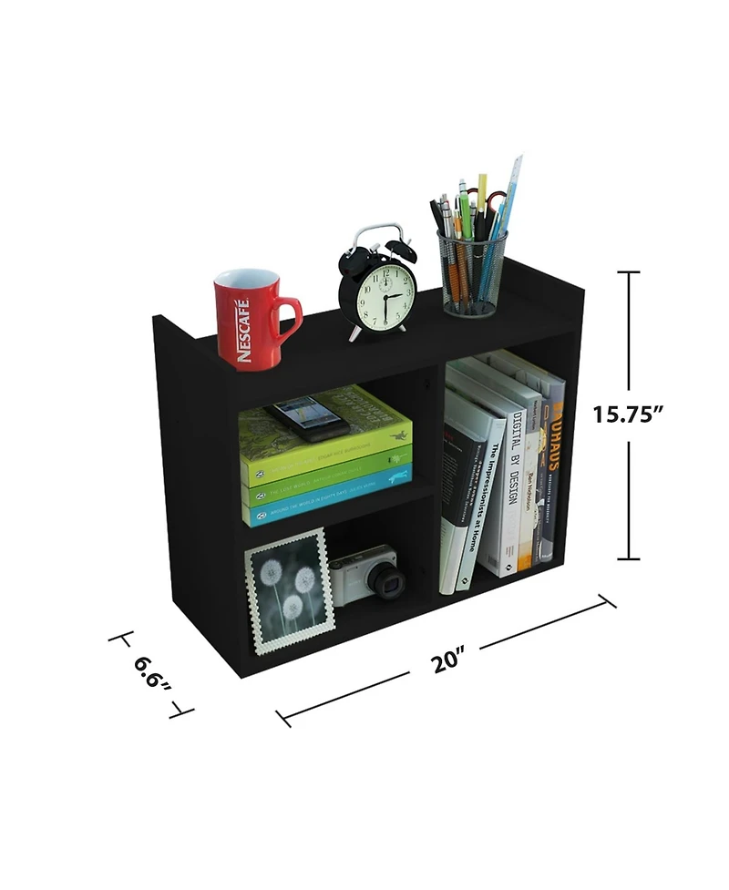 Danrong Adjustable Double H Desktop Organizer Multi Functional Storage Shelf For Desk