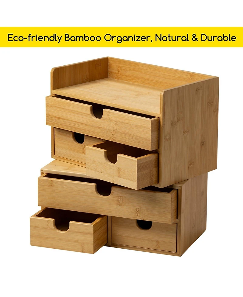 Danrong Desktop Storage Box Multi Purpose Space Saving Organization For Home Office