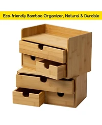 Danrong Desktop Storage Box Multi Purpose Space Saving Organization For Home Office