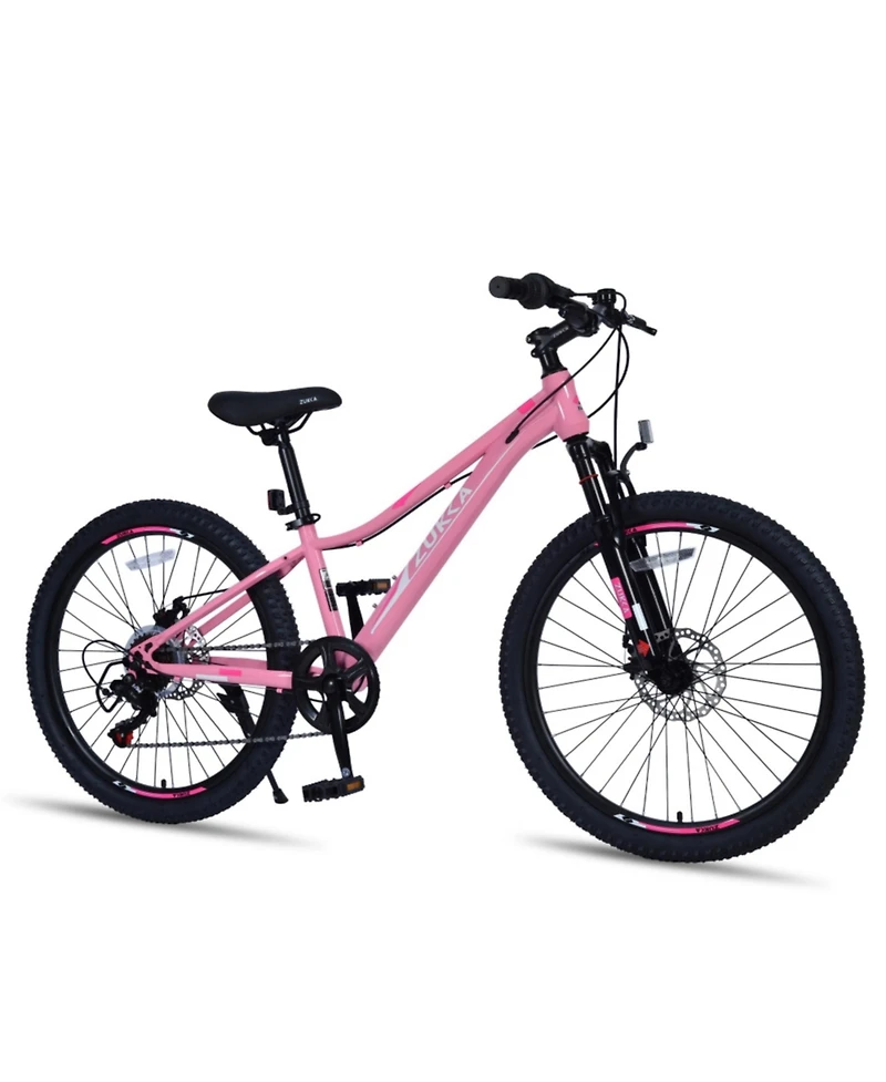 ECHTPeak 24 Inch 6-Speed Mountain Bike for Kids Boys and Girls