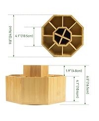 Danrong 360 Degree Rotating Desktop Organizer Pen Holder Storage